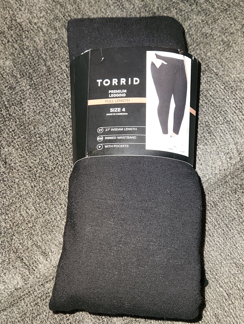 NWT Torrid Black Premium Full-Length Leggings Plus Size 4